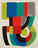 New York II by Sonia Delaunay, 1973, Lithograph in colors, on Arches paper, with full margins, sold Oct 2017