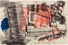 Sub-Total, from Stoned Moon Series by Robert Rauschenberg, 1971, Lithograph in colors, on Rives BFK paper, the full sheet, sold Oct 2017