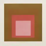 I-S LXXI b by Josef Albers, 1971, Screenprint in colors, on American Etching paper, with full margins, sold Oct 2017