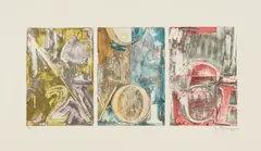 Jasper Johns, Voice 2, 1982, Lithograph in colors, on Auvergne paper, with full margins