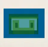 Variant V, from Ten Variants by Josef Albers, 1967, Screenprint in colors, on Rives BFK paper, with full margins, sold Oct 2017
