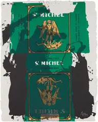 St. Michael III by Robert Motherwell, 1979, Lithograph and screenprint in colors, on gray HMP handmade paper, the full sheet, sold Oct 2017