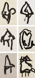 Beau Geste pour Lucrece by Robert Motherwell, 1989, The complete set of six lithographs in colors, on various papers, the full sheets, with the accompanying six poems by Ma, sold Oct 2017