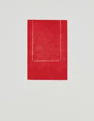 Robert Motherwell, Mezzotint in Crimson, 1969, Mezzotint in colors, on Chatham British handmade paper, with full margins