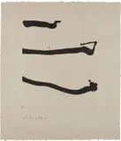 Robert Motherwell, Dutch Linen Suite: one plate, 1974, Etching and aquatint, on Dutch Linen paper, with full margins