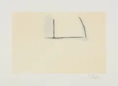 Naples Yellow Open by Robert Motherwell, 1984, Etching and aquatint in colors, on German Etching paper, with full margins, sold Oct 2017