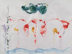 Aerie by Helen Frankenthaler, 2009, Screenprint in colors, on wove paper, the full sheet, sold Oct 2017