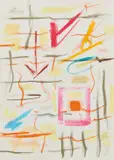 Etel Adnan, Untitled; and Le prix que nous ne voulons pas payer pour l'amour (The Price We Do Not Want to Pay for Love)