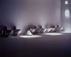 Toilets by James Casebere, 1995, Dye destruction print, flush-mounted, offered Oct 2017