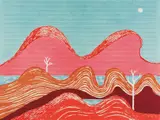Louise Bourgeois, Beautiful Night, from BAM portfolio, 2004, Lithograph in colors, on Somerset paper, the full sheet