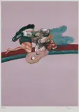 Triptych (After the Left Panel of Triptych, 1971, In Memory of George Dyer) by Francis Bacon, 1975, Offset lithograph in colors, on wove paper, with full margins, sold Oct 2017