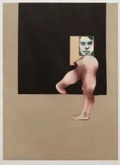 Francis Bacon, Triptych 1991 (After the Right Panel), 1992, Aquatint in colors, on Fabriano paper, with full margins