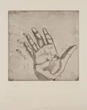 Francesco Clemente, Untitled, 1987, The complete set of five etchings, on handmade paper, with full margins