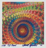 Annie Sprinkle, LSD Tit Print, 2001, Monoprint and fingernail polish glitter in colors, on blotter paper, with full margins