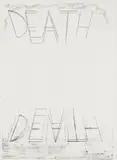 Bruce Nauman, Eat Death, 1973, Lithograph in colors, on Arjomari paper, the full sheet