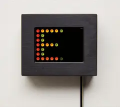 Truisms 5 by Jenny Holzer, 1992, Electronic mini LED screen with color-changing diodes, contained in the original black painted metal frame specified by , sold Oct 2017