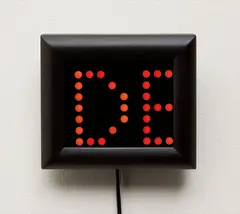 Untitled by Jenny Holzer, 1993, Electronic mini LED screen with red diodes, contained in a handmade, ebonized cherrywood frame, sold Oct 2017
