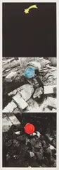John Baldessari, Falling Star, 1989-90, Aquatint and photogravure in colors, on Somerset Satin paper, with full margins
