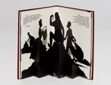 Kara Walker, Freedom: A Fable, 1997, Laser-cut paper pop-up book, bound in brown leather (as issued), contained in the original cardboard packing box