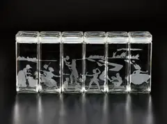 Untitled (Canisters) by Kara Walker, 1997, The complete set of six etched glass canisters, sold Oct 2017