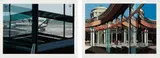 Flughafen; and Cafeteria Vatican, from Urban Landscapes No. 3 by Richard Estes, 1981, Two screenprints in colors, on Fabriano Cottone paper, with full margins, sold Oct 2017