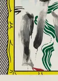 Roy Lichtenstein, Against Apartheid, 1983, Lithograph in colors, on Arches paper, the full sheet