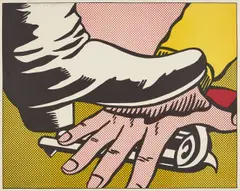 Foot and Hand by Roy Lichtenstein, 1964, Offset lithograph in colors, on wove paper, with full margins,, sold Oct 2017