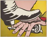 Roy Lichtenstein, Foot and Hand, 1964, Offset lithograph in colors, on wove paper, with full margins,