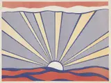 Roy Lichtenstein, Sunrise, 1965, Offset lithograph in colors, on lightweight wove paper, with full margins