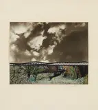 Roy Lichtenstein, Fish and Sky, from Ten from Leo Castelli, 1967, Screenprint on gelatin silver print, mounted onto a lenticular offset lithograph, on white composition board with window mount (as issued), the full sheet