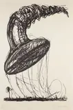 Claes Oldenburg, Soft Screw as Balloon, Ascending, 1976, Lithograph, on Arches Roll paper, with full margins