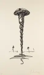 Colossal Screw in Landscape-Type 1 by Claes Oldenburg, 1976, Lithograph, on Arches Roll paper, with full margins, sold Oct 2017