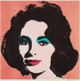 Andy Warhol, Liz, 1964, Offset lithograph in colors, on wove paper, with full margins