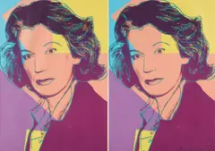 Andy Warhol, Mildred Scheel, 1980, Screenprint in colors with diamond dust, on Arches 88 paper, the full sheet