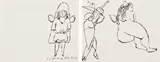 Andy Warhol, In the Bottom of My Garden: two plates, circa 1956, Two offset lithographs, on wove paper, the full sheets