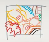 Tom Wesselmann, Bedroom Blonde Doodle with Photo, 1988, Screenprint in colors, on wove paper, with full margins