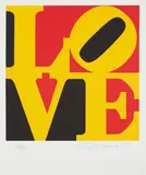 Robert Indiana, Book of Love: one plate, 1996, Screenprint in colours, on A.N.W. Crestwood Museum Edition paper, with full margins