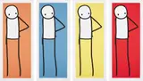 Stik, Hip, 2013, The complete set of four Giclée prints in colors, on wove paper, with full margins