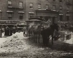 The Terminal by Alfred Stieglitz, 1893, Gelatin silver print, printed 1920s, flush-mounted and mounted again, offered Apr 2017