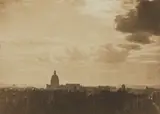 Charles Marville, Sky Study, Paris, 1856-1857, Salt print, mounted