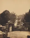 Henri Victor Regnault, Sèvres et ses environs, Manufacture, Porte orientale et cours d'Honneur, circa 1852, Salt print