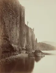 Carleton Watkins, Cape Horn, Columbia River, 1867, Mammoth-plate albumen print