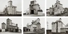 Grain Elevators by Bernd and Hilla Becher, 1986, Six gelatin silver prints, sold Apr 2017