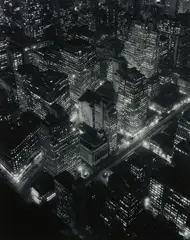 New York at Night by Berenice Abbott, 1932, Gelatin silver print, printed later by Todd Watts, offered Apr 2017
