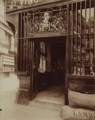 À L'Enfant Jésus Rue des Bourdonnais 33 by Eugène Atget, circa 1900, Albumen print, sold Apr 2017