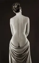 Draped Torso by Ruth Bernhard, 1962, Selenium toned gelatin silver print, printed later, sold Apr 2017