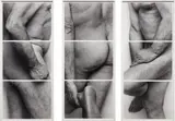 John Coplans, Self-Portrait, Frieze, No. 4, 3 Panels, 1994, Three panels, each comprised of three gelatin silver prints