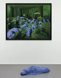 Sandy Skoglund, The Green House and Setter Lying Down