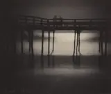 Karl Struss, Reflections, Moonlight, Arverne, Long Island, 1910, Platinum print