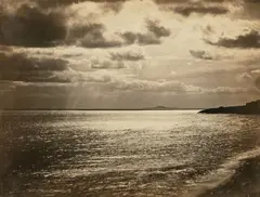 Gustave Le Gray, Mediterranean with Mount Agde, 1857, Albumen print